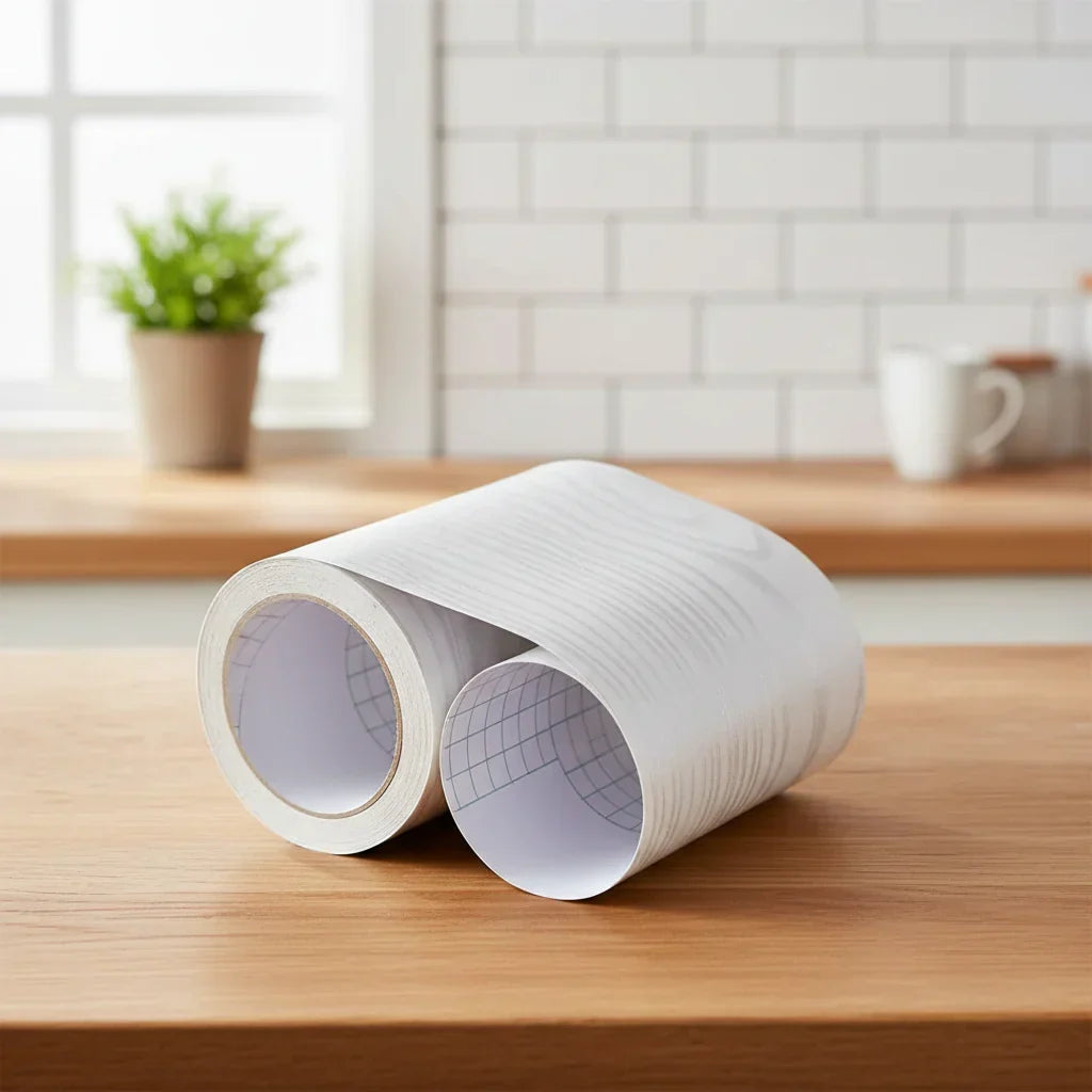 CasaForm Premium PVC Skirting Trim — Durable Embossed Wood Grain Finish