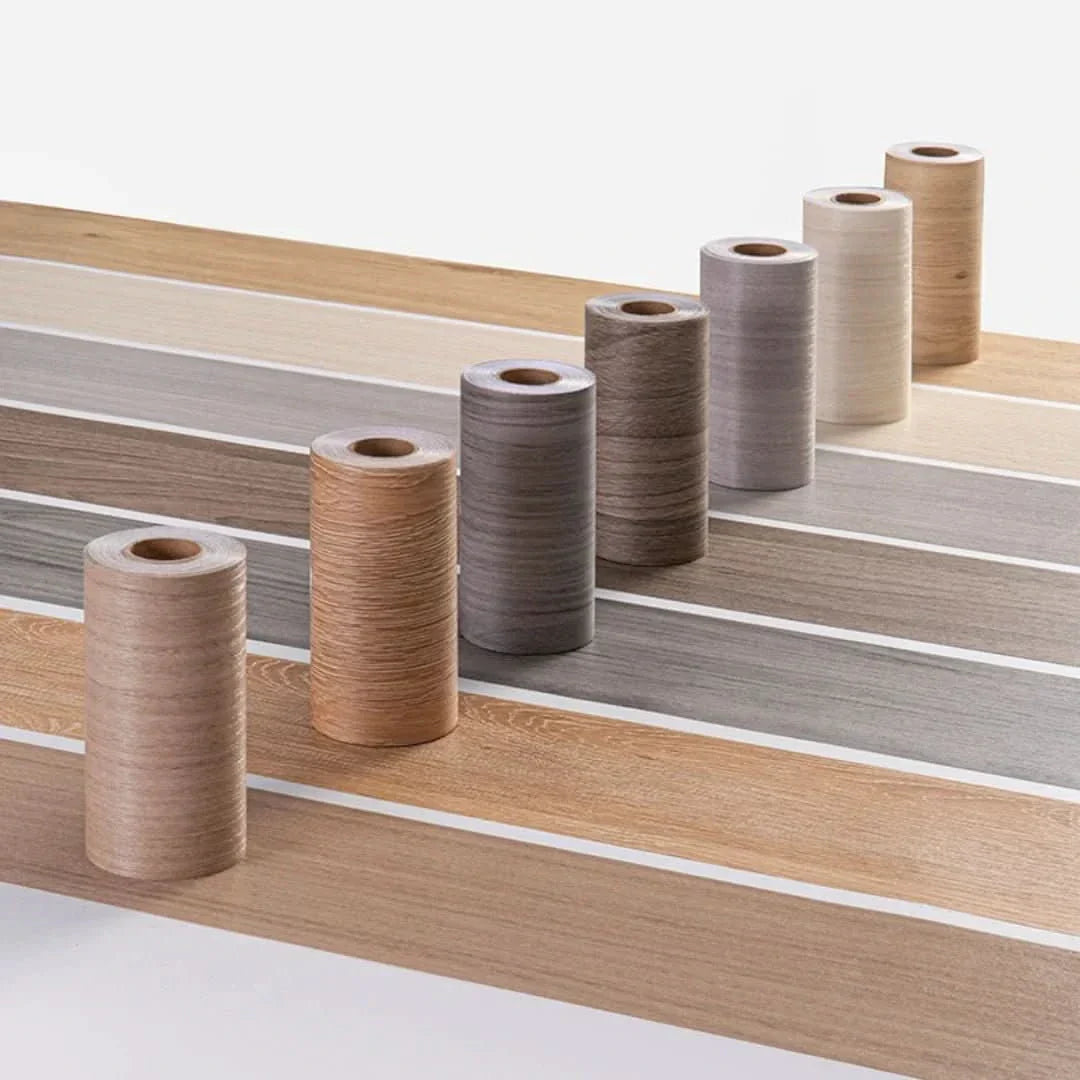CasaForm Premium PVC Skirting Trim — Durable Embossed Wood Grain Finish