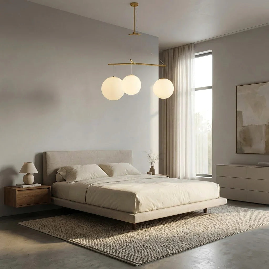 Triple Glass Orb Pendant Lamp | wildoxy