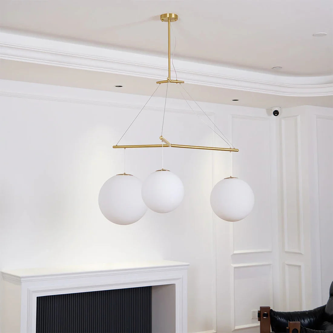 Triple Glass Orb Pendant Lamp | wildoxy