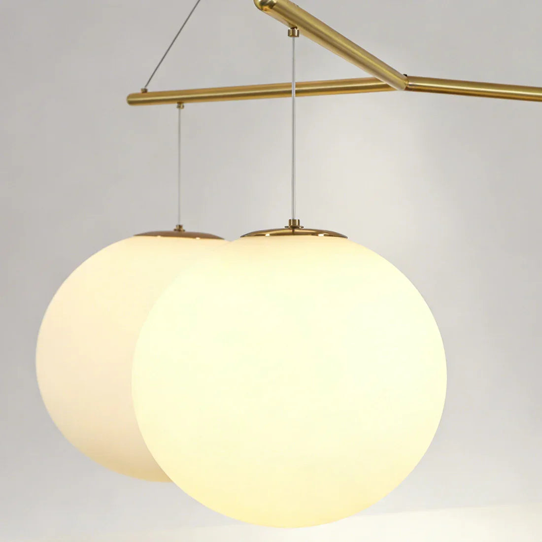 Triple Glass Orb Pendant Lamp | wildoxy
