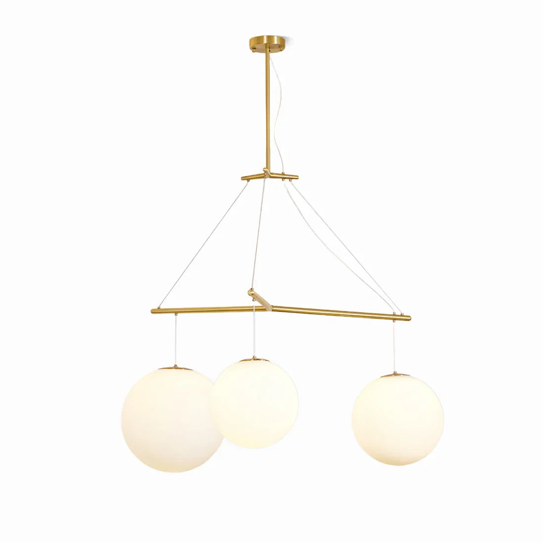Triple Glass Orb Pendant Lamp | wildoxy