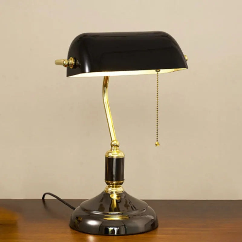 Elara Lux European Style Glass Desk Lamp — Antique Charm, Focused Illumination