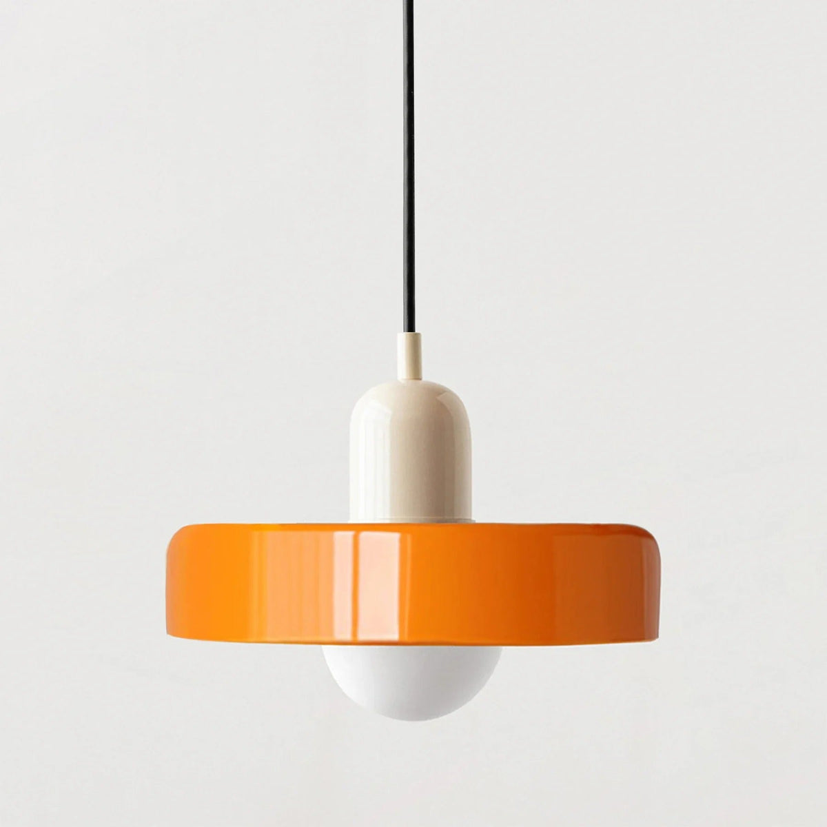 Lámpara colgante de vidrio – Pantalla Bauhaus de doble color