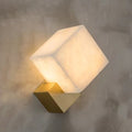 Vein Alabaster Cube Sconce | wildoxy