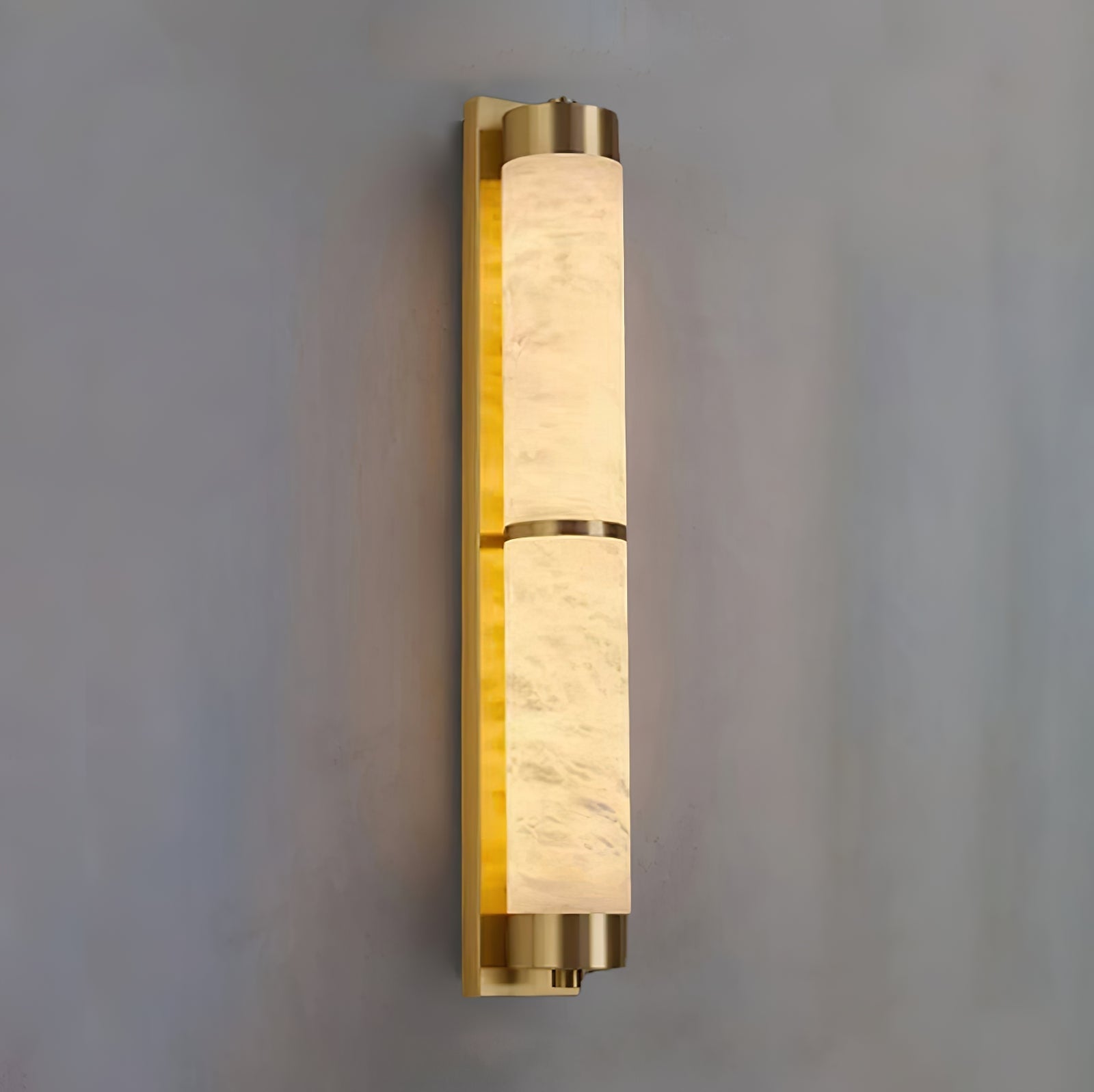 VUUE Cylindra Alabaster Brass Wall Light | wildoxy
