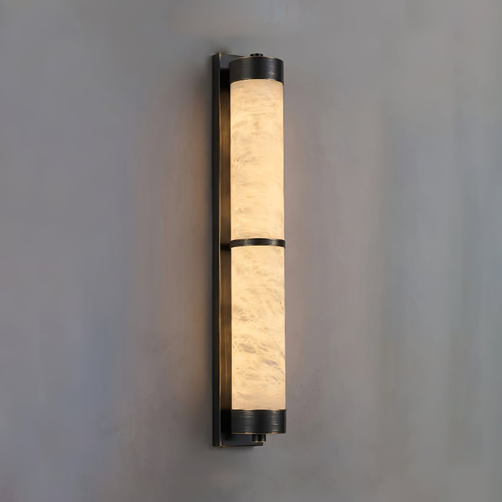 VUUE Cylindra Alabaster Brass Wall Light | wildoxy