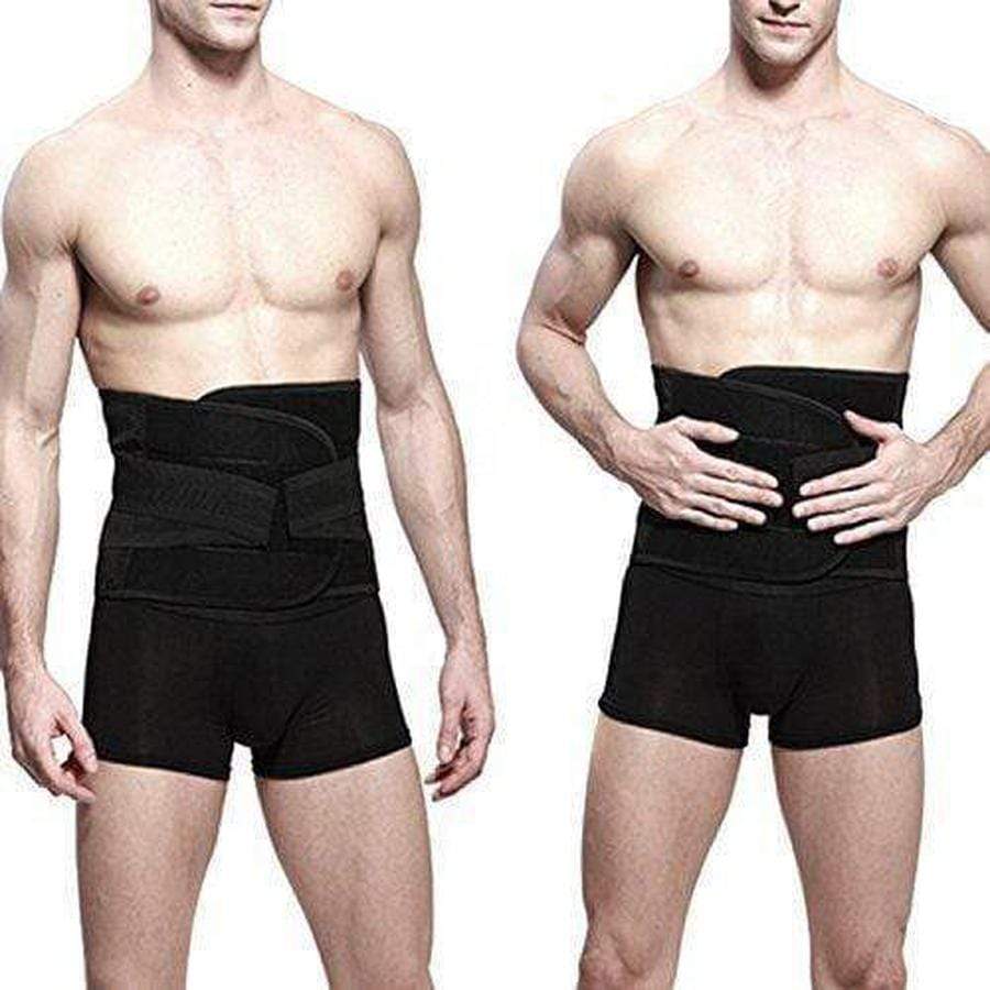 Faja de compresión para hombre — Cintura ajustable, soporte lumbar
