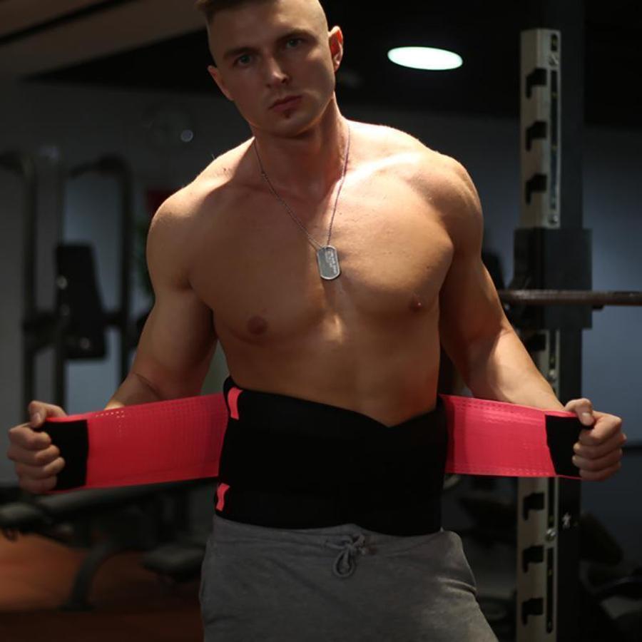 Faja de compresión para hombre — Cintura ajustable, soporte lumbar