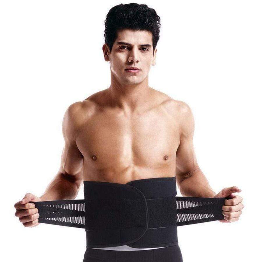 Faja de compresión para hombre — Cintura ajustable, soporte lumbar