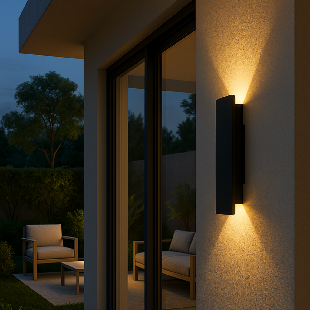 Led-wandlamp - rechthoekig aluminium, waterdicht IP65