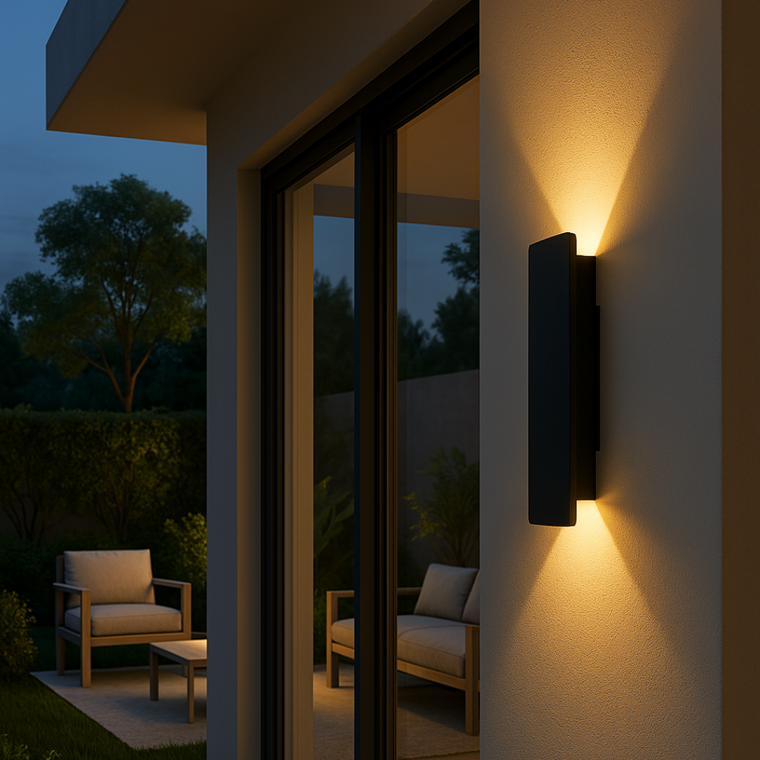 Led-wandlamp - rechthoekig aluminium, waterdicht IP65