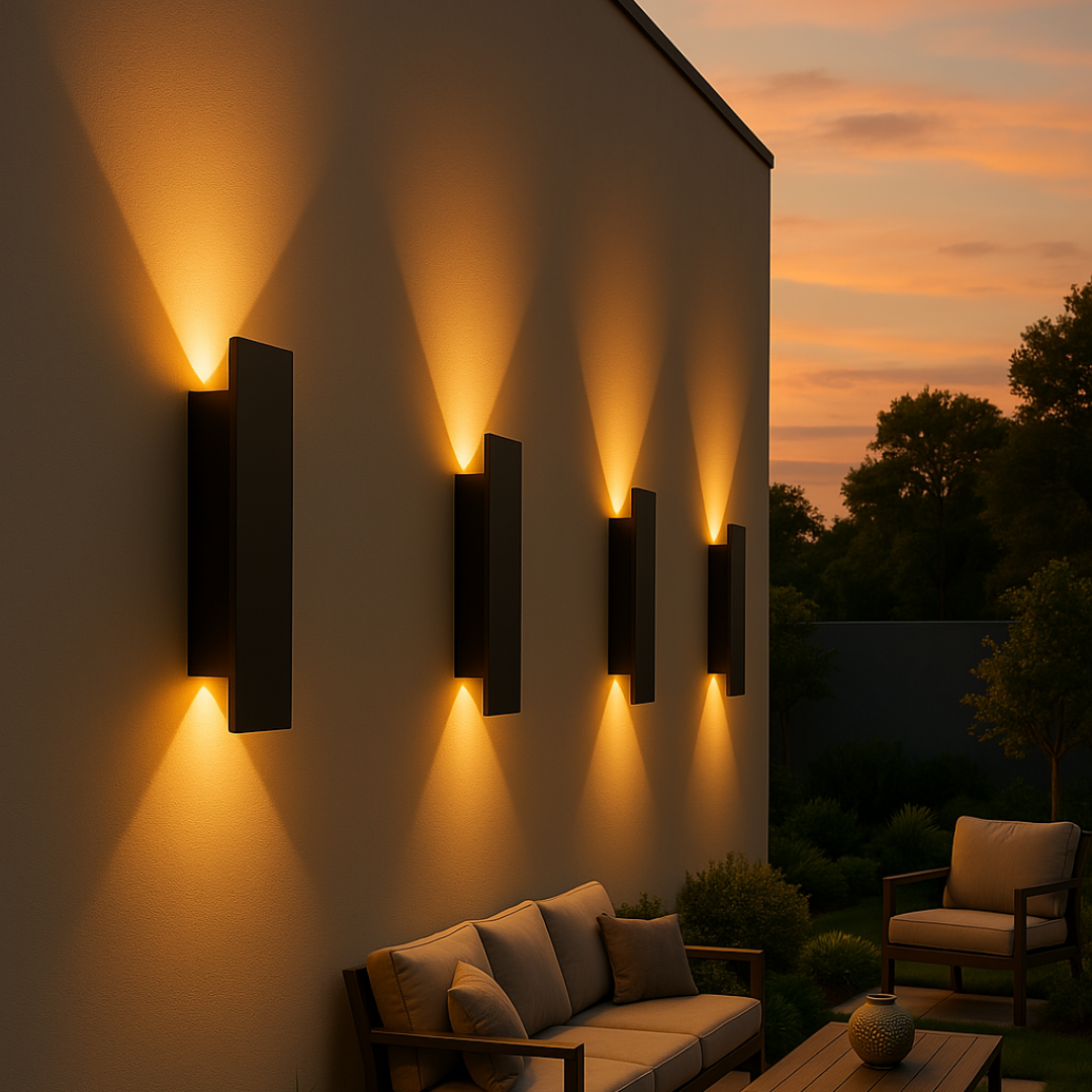 Led-wandlamp - rechthoekig aluminium, waterdicht IP65