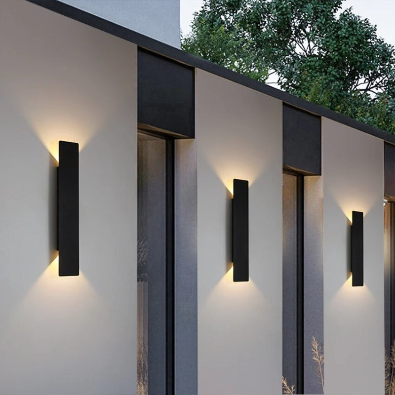 Led-wandlamp - rechthoekig aluminium, waterdicht IP65