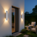 Led-wandlamp - rechthoekig aluminium, waterdicht IP65