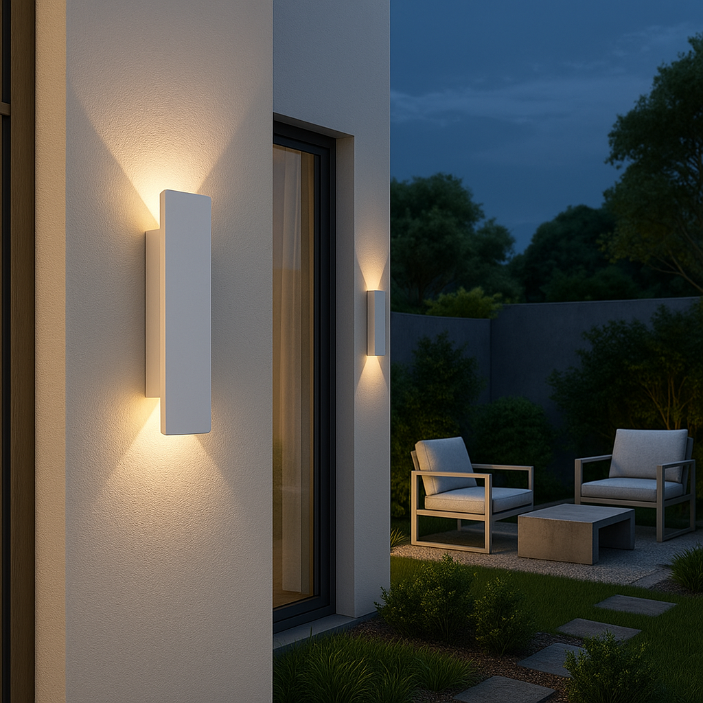 Led-wandlamp - rechthoekig aluminium, waterdicht IP65