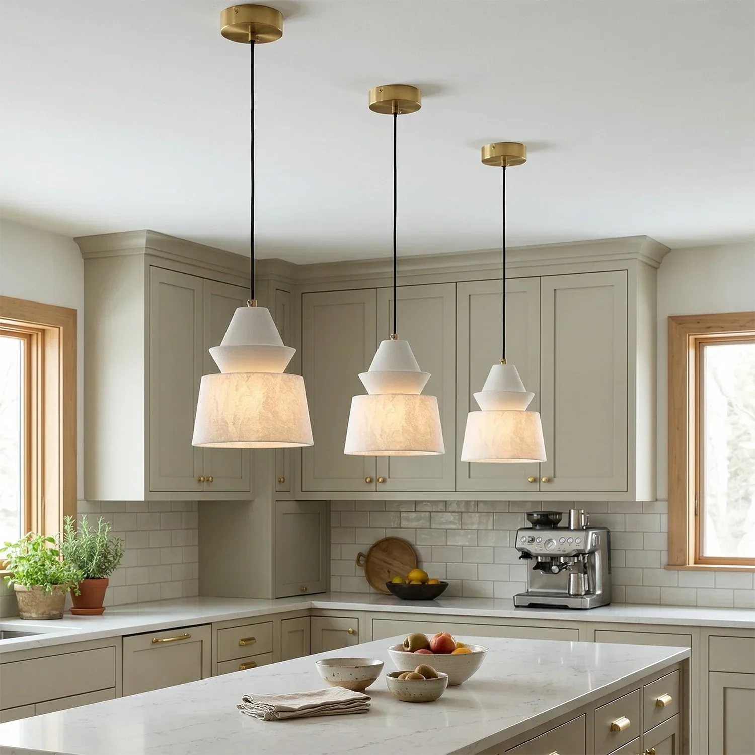 White Alabaster Pendant Light | wildoxy