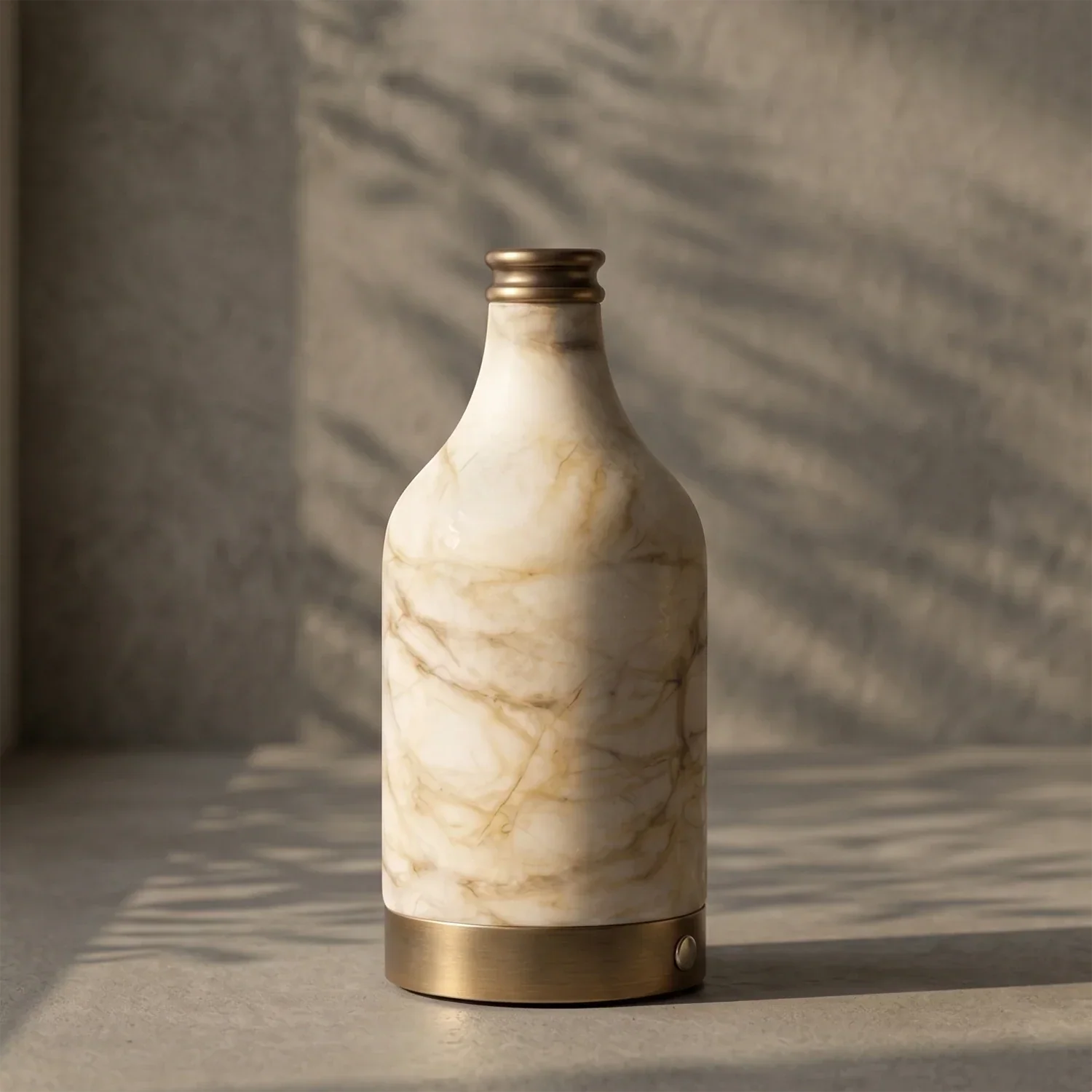 Wine Bottle Alabaster Table Lamp | wildoxy