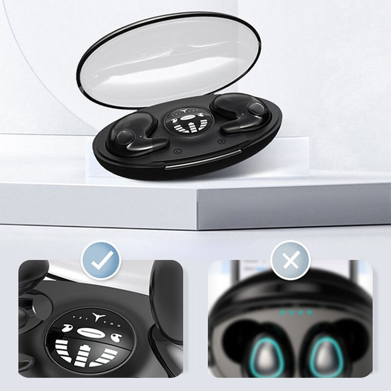 Auriculares inalámbricos para dormir — IPX5, compactos y cómodos