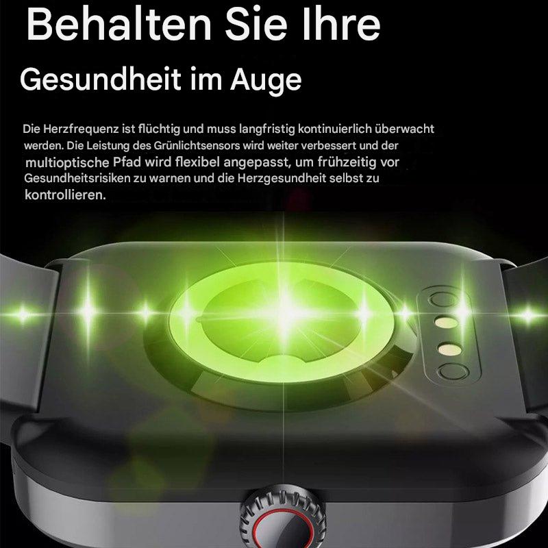 Smartwatch – nicht-invasive Blutzuckermessung, Blutdruck, Herzfrequenz und SpO2