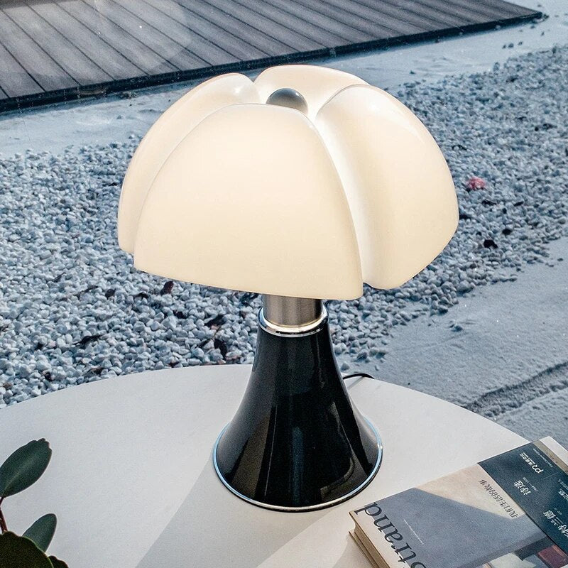 Florena Adjustable Height Bedside Table Lamp — Floral Sculptural Detail