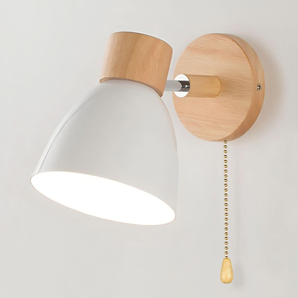 Lámpara de pared de madera Calmara — diseño de estilo nórdico, efecto de resplandor ambiental