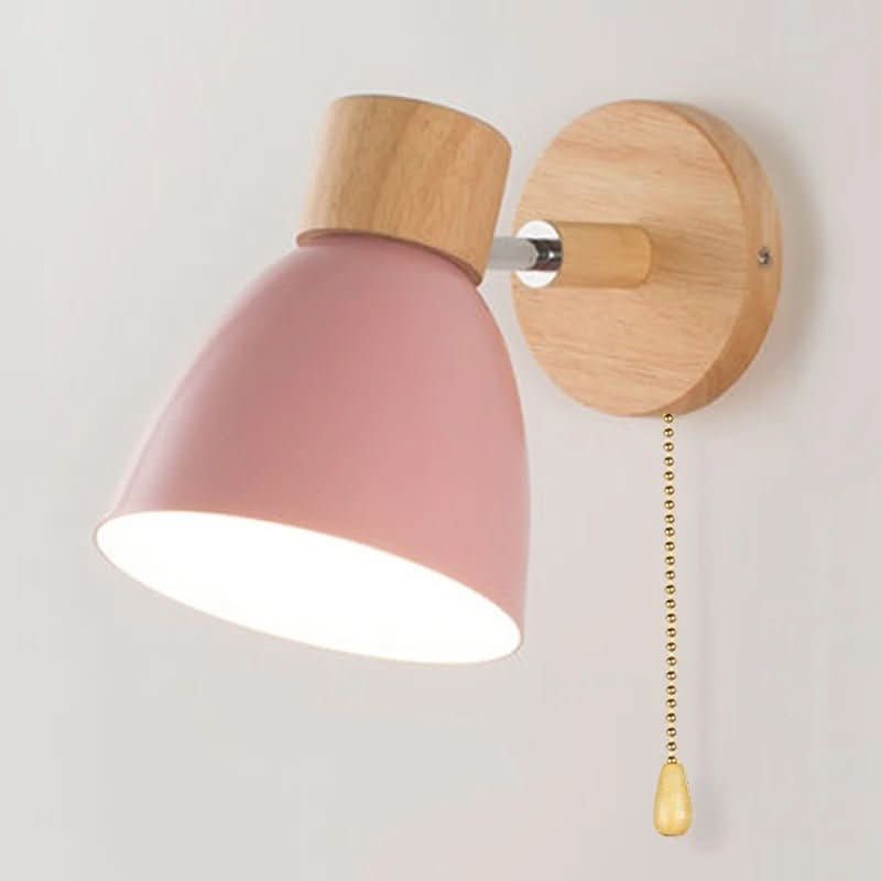 Lámpara de pared de madera Calmara — diseño de estilo nórdico, efecto de resplandor ambiental