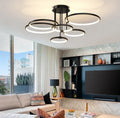 LED-Deckenleuchte mit Ringen – 3–6 Ringe, dimmbar, warmes, neutrales und kühles Licht